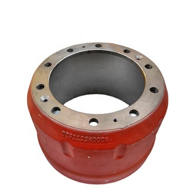 SHACMAN Truck Rear Brake Drum DZ9112340006 Rhannau Siasi Dur Dyletswydd Trwm